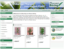 Tablet Screenshot of pflanzen-boering.de